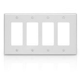 Leviton 80612 Midway Decora Wallplate - 4 Gang